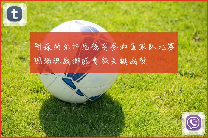 阿森纳允许厄德高参加国家队比赛现场观战挪威晋级关键战役