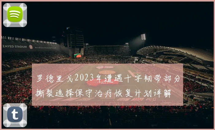 罗德里戈2023年遭遇十字韧带部分撕裂选择保守治疗恢复计划详解